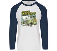 Off Road 4X4 Spento Roading Quattro Ruota Drive Uomo L/S Baseball T-Shirt