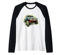 off Road Adventure Monster Car Novelty Graphic Cool Designs Maglia con Maniche Raglan