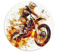Off-road Motorcycle 1000 Pezzis Rotonda Puzzle Per Bambini Animali Di Tutto Il Mondo Per Regali Educativi Puzzle Arte Idea Regalo Per Lei O Lui 1000pcs (67.5x67.5cm)