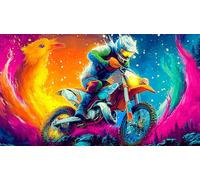 off-road-motorcycle Jigsaw Puzzle Impossible 1000Pcs Decorazione per la casa. Rilassamento e Intelletto per Adulti e Bambini da 12 Anni 38x26cm/1000pcs