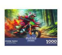 Off-road Motorcycle Puzzle Da 1000 Pezzi Per Chi Ama I Viaggi: Rivisita Luoghi Meravigliosi E Migliora L'attenzione!