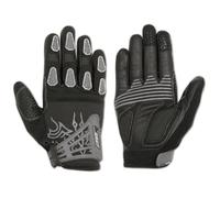 Off Road MTB Cross Motorcycle Motorbike Leather Textile Sport Gloves Grey XXL
