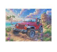 Off-road Vehicle Highway Puzzle 300 Pezzi Alpi Italiane Per Adulti Esperti Cartone Rigido Difficoltà Media Per Vacanze Invernali Da Passatempo Con Colla Inclusa 300 PCS（40x28cm）