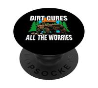 Off Roading Mudding Dirt Cures All The Worries PopSockets PopGrip Adesivo