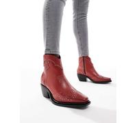 Off The Hook - Grange - Stivaletti alla caviglia in pelle color rosso 35.5