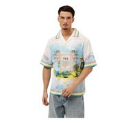 Off The Pitch - Paradise Satin Shirt - - Shirts - Uomo - Multicolore - M