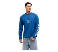 Off The Pitch - Pro Raw Edge Longsleeve Shirt - -Tops -Uomo -Blu -L
