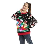 OFF THE RACK Christmas Sweater Maglione, Jingle all The Way, X-Large Unisex-Adulto