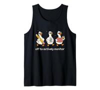 off to Actively Monitor Teacher Testing Day Funny Goose Canotta