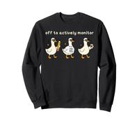 off to Actively Monitor Teacher Testing Day Funny Goose Felpa