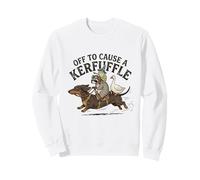 off to Cause a Kerfuffle Dachshu Sciocca Oca Procione Rana Felpa