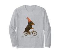 off to Cause a Kerfuffle Divertente Bassotto Maglia a Manica