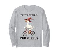 off to Cause A Kerfuffle Goose Funny Weirdcore Detti Maglia a Manica
