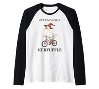 off to Cause A Kerfuffle Goose Funny Weirdcore Detti Maglia con Maniche Raglan