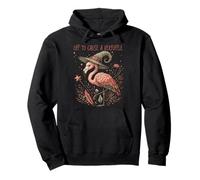 off To Cause A Kerfuffle Wizarding Magic Funny Flamingo Felpa con Cappuccio