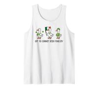 off to Commit Irish Foolery Flag St Patricks Funny Goose Canotta