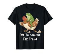 off To Commit Tax Fraud Frog Anti-Tasse Rana Maglietta