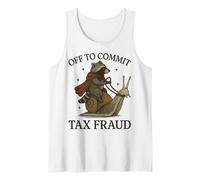 off To Commit Tax Fraud Raccoon Procione Anti-Tasse Canotta
