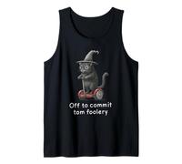 off to Commit Tom Foolery - Divertente Gatto Strega Halloween Canotta