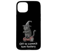 Off to Commit Tom Foolery - Divertente gatto strega Halloween Custodia per iPhone 15 Plus