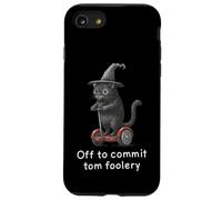 Off to Commit Tom Foolery - Divertente gatto strega Halloween Custodia per iPhone SE (2020) / 7/8