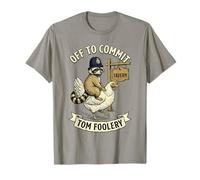 off To Commit Tom Foolery Raccoon Equitazione Pollo Maglietta