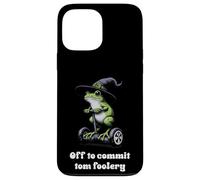 Off To Commit Tomfoolery Frog Divertente Detto Uomini Donne Bambini Custodia per iPhone 13 Pro Max