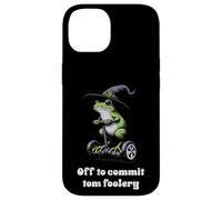 Off To Commit Tomfoolery Frog Divertente Detto Uomini Donne Bambini Custodia per iPhone 14