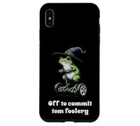 Off To Commit Tomfoolery Frog Divertente Detto Uomini Donne Bambini Custodia per iPhone XS Max