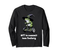 off To Commit Tomfoolery Frog Divertente Detto Uomini Donne Bambini Maglia a Manica