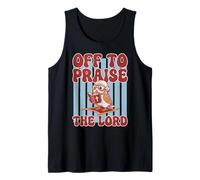 off to Praise The Lord Owl Retro Canotta