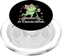 Off To Regulate Emozioni Divertente Rana Meme Salute Mentale PopSockets PopGrip per MagSafe