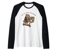 off To Teach 3rd Grade Insegnante Gag Capybara Scuola Divertente Maglia con Maniche Raglan