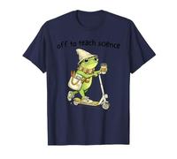 off to Teach Science Funny Teacher Frog Back to School Humor Maglietta