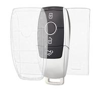 OFF WE GO Cover Chiave Guscio Chiavi Custodia Chiave per Mercedes Benz Classe A B C E G S CLA CLE CLS GLA GLC GLE GLK Coprichiave Macchina Copri Chiavi Telecomando Auto Portachiavi, Chiaro
