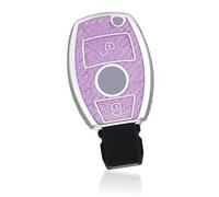 OFF WE GO Cover Chiave Guscio Chiavi Custodia Chiave per Mercedes Benz Klasse A B C CL CLK E M R S SL SLK W245 W203 W204 W211 W212 Coprichiave Macchina TPU Copri Chiavi, Viola