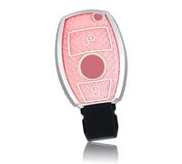 OFF WE GO Cover Chiave Guscio Chiavi Custodia Chiave per Mercedes Benz Klasse A B C CL CLK E M R S SL SLK W245 W203 W204 W211 W212 Coprichiave Macchina TPU Copri Chiavi, Rosa