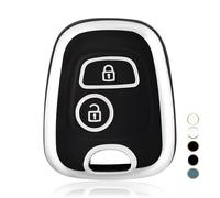 OFF WE GO Cover Chiave Guscio Chiavi per Peugeot 106 107 206 207 208 407 Citroen C1 C2 C3 C4 C5 Xsara Picasso Saxo Toyota Aygo Custodia Chiave Copri Chiavi Telecomando Auto Portachiavi, Argento Nero