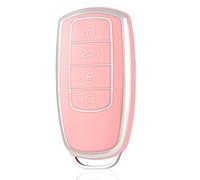 OFF WE GO Custodia Chiave Cover Chiave Guscio Chiavi per Chery Omoda C5 Tiggo 8 Plus 7 Pro Tiggo 8 Pro Arrizo 5 Coprichiave Macchina TPU Copri Chiavi, Argento Rosa