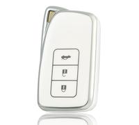 OFF WE GO Custodia Chiave per LEXUS Guscio Auto Copertina Chiave Macchina per CT GS GX IS ES LS LC LX NX RX RC 450H 300H RC200t RC300 RC350 ES300H RX250T GS200t Guscio Cover Portachiavi,Argento Bianco