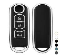 OFF WE GO Custodia Chiave per Mazda Telecomando Copri Chiavi per 2 3 5 6 Axela Atenza CX-5 CX-3 CX-4 CX-7 CX-8 CX-9 MX5 Demio BT50 RX8 Speed Miata TPU Guscio Auto Copertina Chiave Macchina, Nero