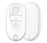 OFF WE GO Custodia Chiave per Mercedes Benz Telecomando Copri Chiavi per C-Class W206 S-Class W223 GLC X254 EQS V297 EQE V295 2020 2021 2022 2023 2024 2025 Auto Copertina Chiave Macchina, Bianco