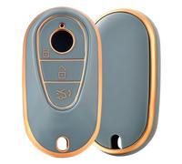OFF WE GO Custodia Chiave per Mercedes Benz Telecomando Copri Chiavi per C-Class W206 S-Class W223 GLC X254 EQS V297 EQE V295 2020 2021 2022 2023 2024 2025 Guscio Auto Copertina Chiave Macchina, Blu