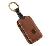 OFF WE GO Guscio Custodia Cover Chiave in Pelle Guscio Chiavi per Volvo XC40 XC60 XC70 XC90 S60 S80 S90 S60L V40 V60 V70 V90 C30 C40 T5 T6 T8 Coprichiave con Portachiavi Macchina Copri Chiavi, Marrone