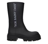 Off-White Black Cotton Ankle Boots - EU39/US9