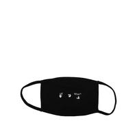 Off-White Black Cotton Facemask