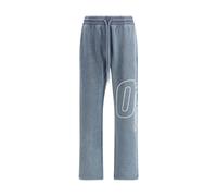 Off-White Blue Cotton Joggers (Workout Pants) - M