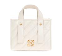 Off White - Borsa Tote Trapuntata in Pelle - - Bags - Donna - Beige - ONE SIZE