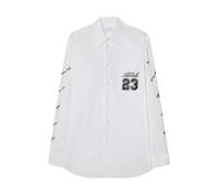 Off White - Camicia Logo Overshirt in Cotone Pesante - - Shirts - Uomo - Bianco - S