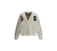 Off-White Cream Cotton Cardigan - L
